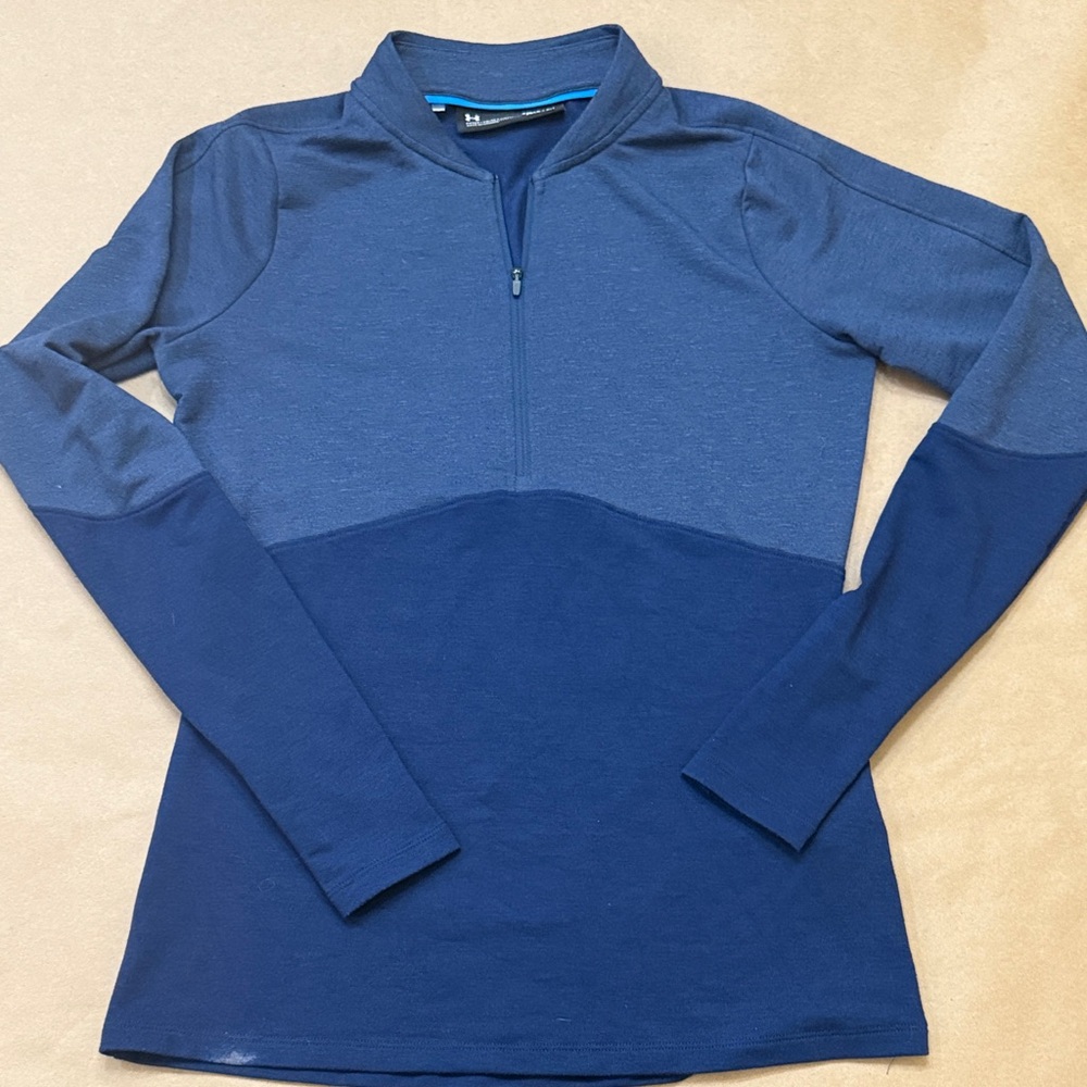 Under Armour ColdGear Navy Quarter-Zip Top